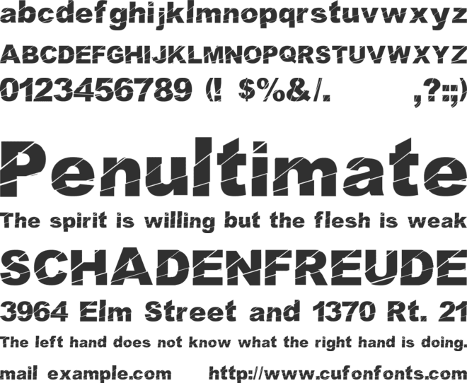 Cosmical Disfase font preview