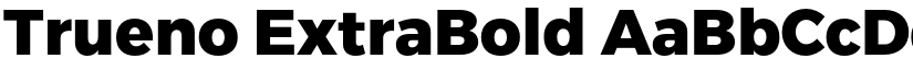 Trueno ExtraBold font