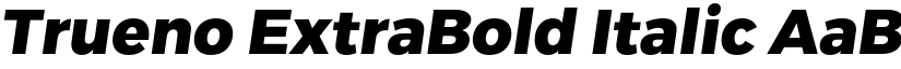 Trueno ExtraBold Italic font