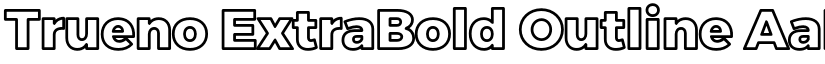 Trueno ExtraBold Outline font