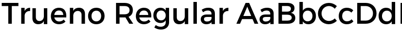Trueno Regular font