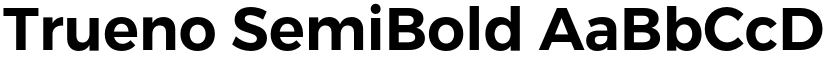 Trueno SemiBold font