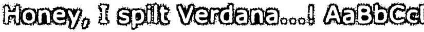 Honey, I spilt Verdana...! font
