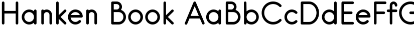 Hanken Book font