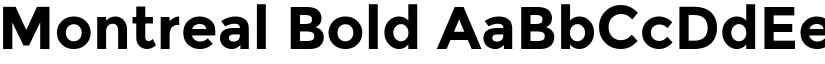 Montreal Bold font