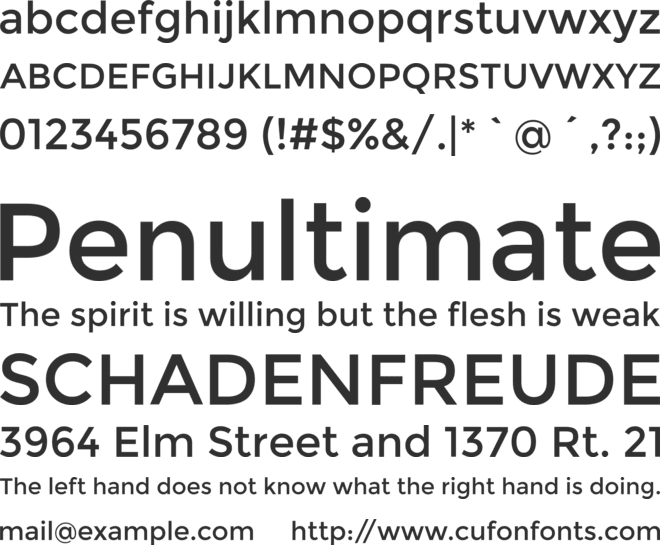 Montreal font preview