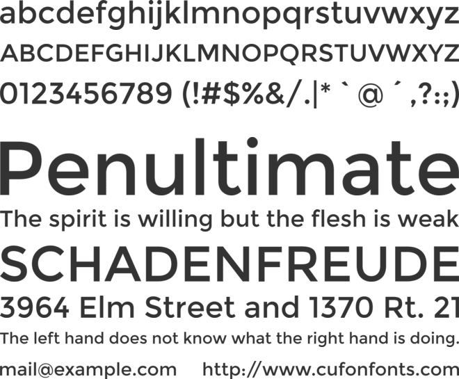 Montreal font preview