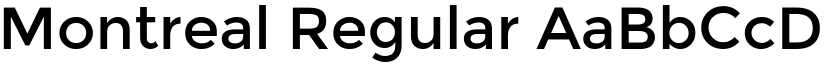 Montreal Regular font