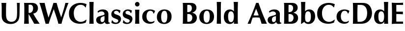 URWClassico Bold font
