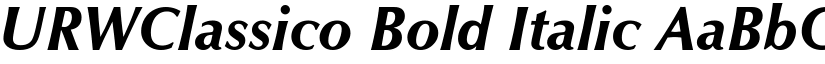 URWClassico Bold Italic font