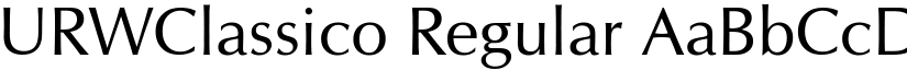 URWClassico Regular font