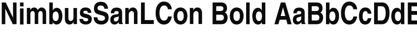 NimbusSanLCon Bold font