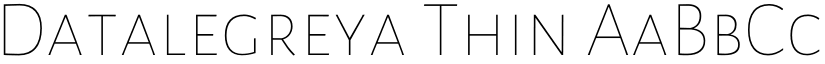 Datalegreya Thin font