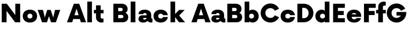 Now Alt Black font