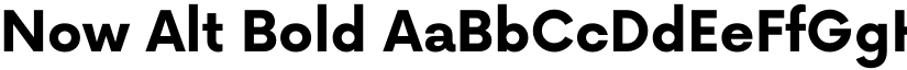 Now Alt Bold font