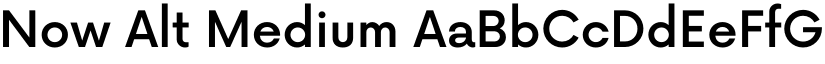 Now Alt Medium font