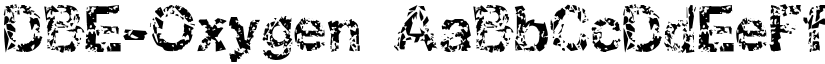 DBE-Oxygen font