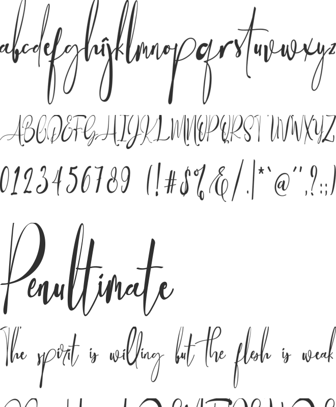 Baropetha font preview