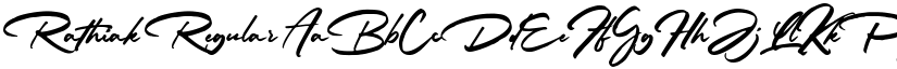 Rathiak Regular font