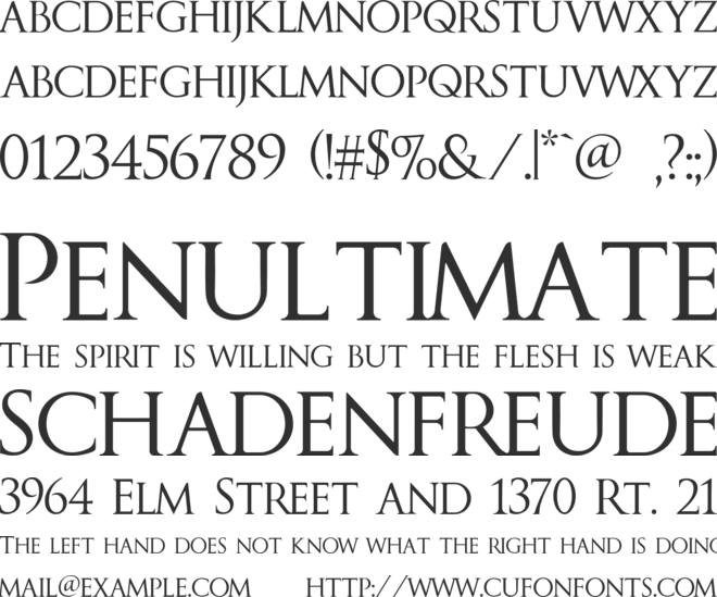 Hadrian font preview