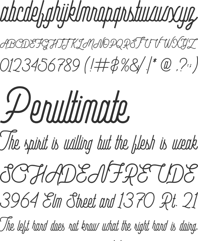 Nestle font preview