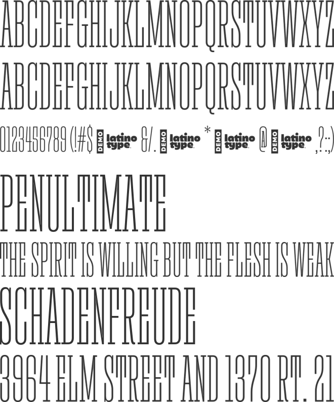 Rita font preview