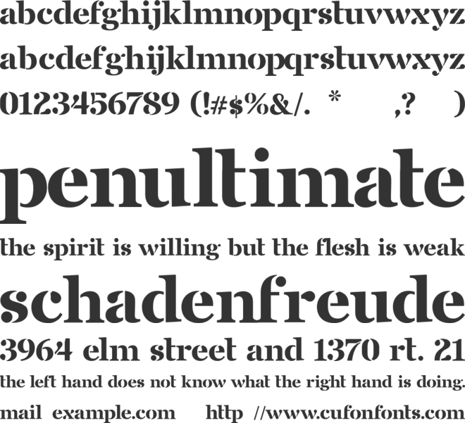 Saint George font preview