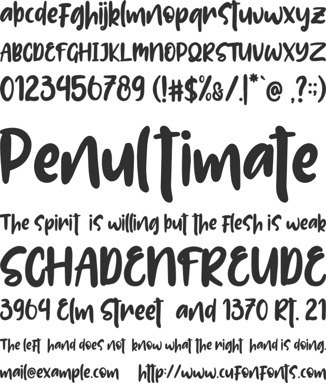 Lolitta font preview