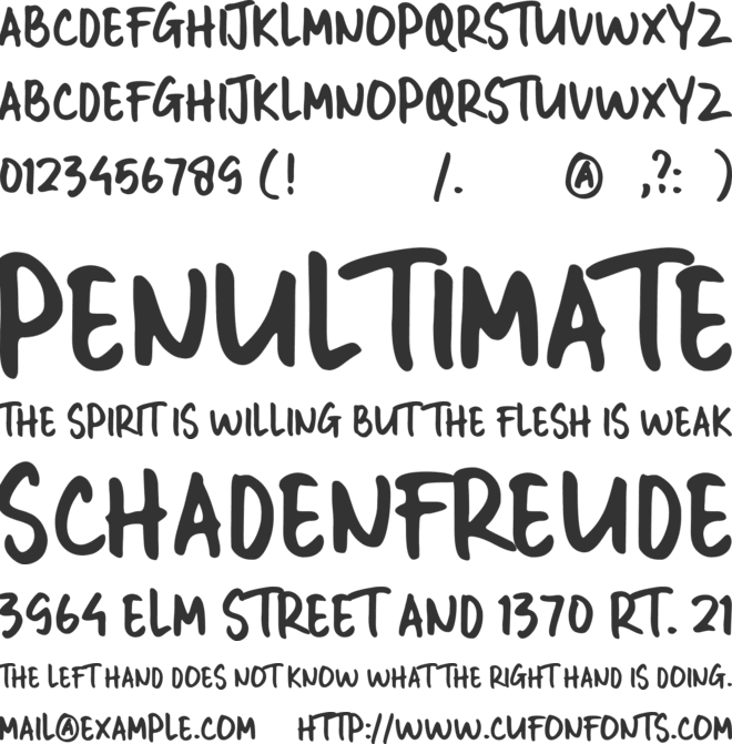 GUTHEN BLOOTS ALLCAPS font preview