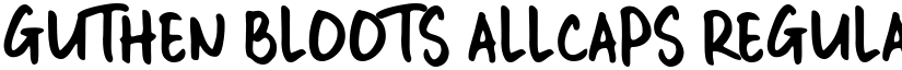 GUTHEN BLOOTS ALLCAPS Regular font