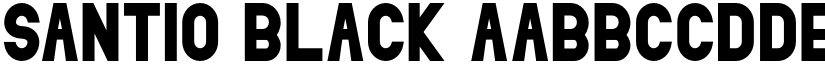 Santio Black font