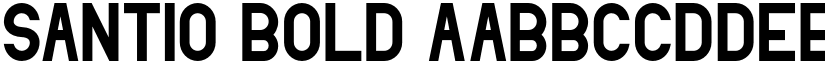 Santio Bold font