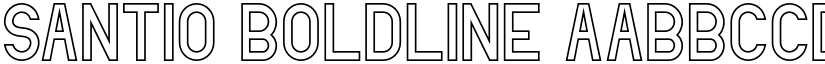 Santio Boldline font