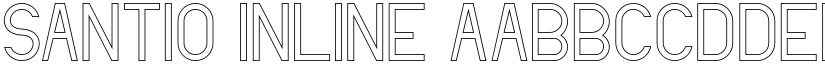 Santio Inline font