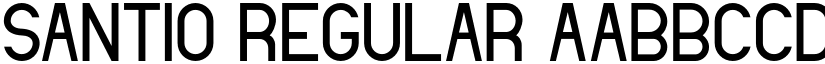 Santio Regular font