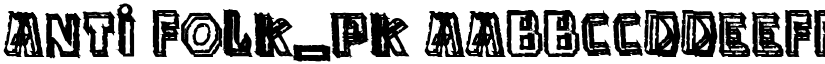 anti folk_pk font