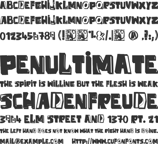 Anti Folk font preview