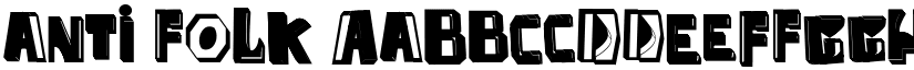 anti folk font