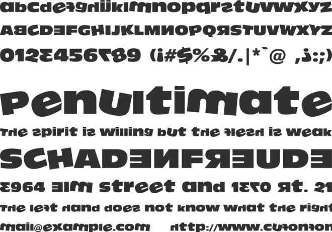 DumbAss font preview