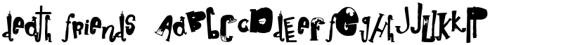 Death Friends font download