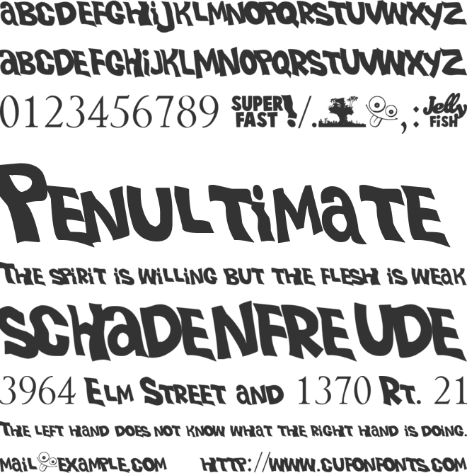 Plastic Beach font preview