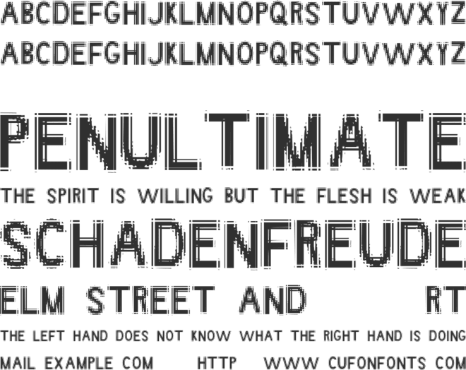 Angstrom font preview