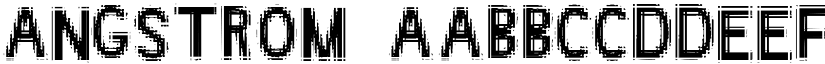 Angstrom font