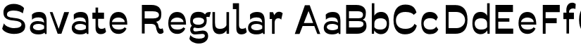 Savate Regular font