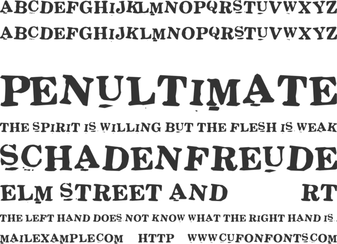 Stickons font preview