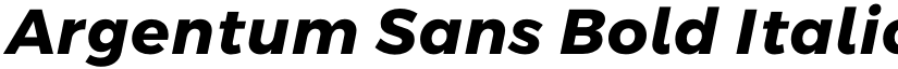 Argentum Sans Bold Italic font