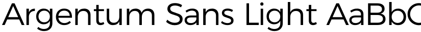 Argentum Sans Light font