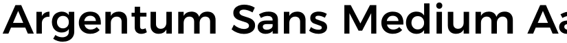 Argentum Sans Medium font