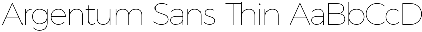 Argentum Sans Thin font