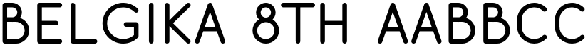 Belgika 8th font